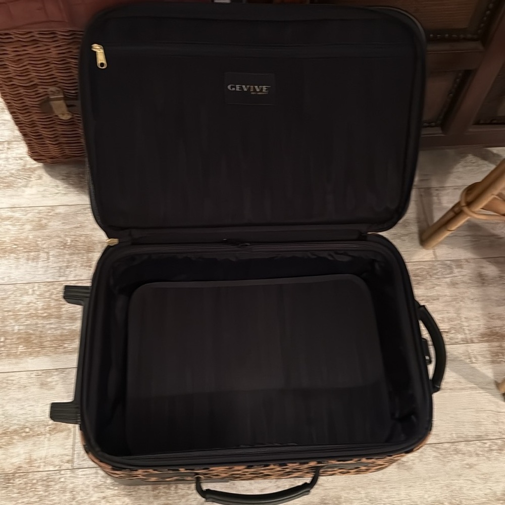 Leopard print luggage - Gevive by Boyt vintage - Picture 7 of 9